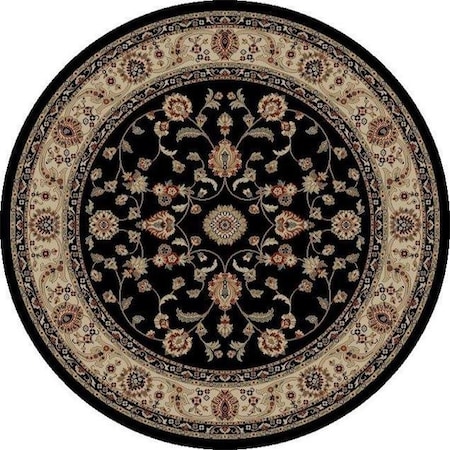 Concord Global Trading Concord Global 49330 5 ft. 3 in. Jewel Marash - Round; Black 49330